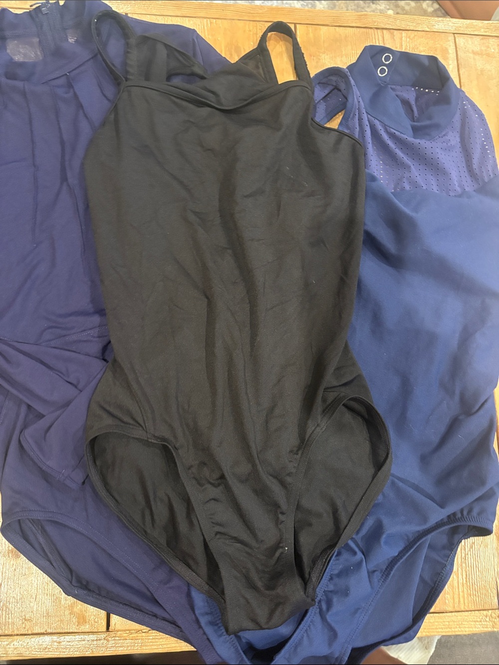Black and Navy Women's Bloch, Mirella, Energetix small and Xsmall leos